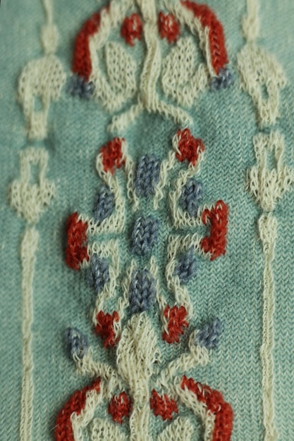 Detail vyšívaného vzoru